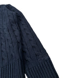 Saint Barth Maglia Girocollo tinta unita con Trecce Blu per Bambino NIGHTBLUE BLU SAINT BARTH 