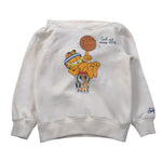 Saint Barth Felpa tinta unita con Cappuccio E Stampa Panna per Bambino OLI0001 PANNA SAINT BARTH 