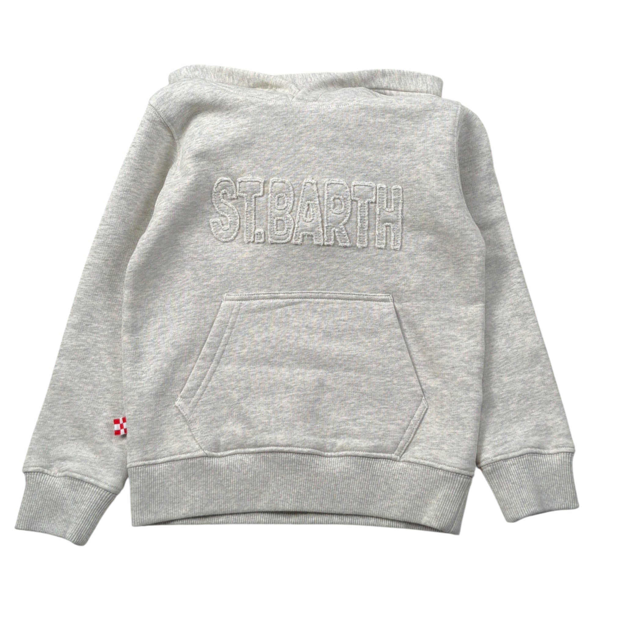 Saint Barth Felpa tinta unita con Cappuccio Grigio per Bambino OLIVER GRIGIO SAINT BARTH 