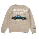 Saint Barth Maglia Girocollo con Stampa Sabbia per Bambino PORSCHE SABBIA SAINT BARTH 