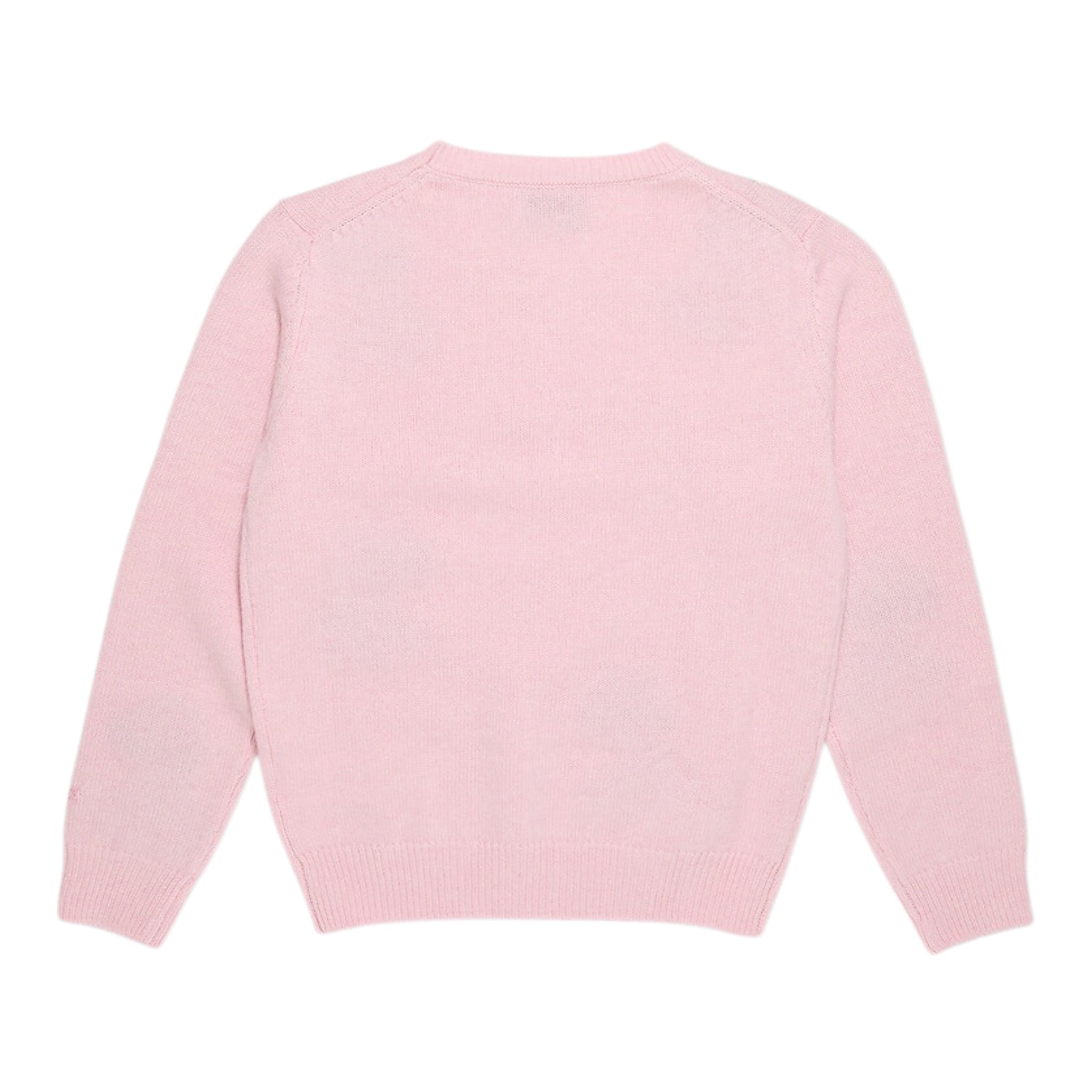 Saint Barth Maglia tinta unita con Stampa Rosa per Neonata PRC0000502277I ROSA SAINT BARTH 