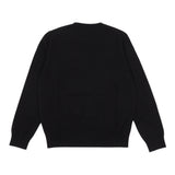 Saint Barth Maglia tinta unita con Stampa Nero per Bambina PRC0001 NERO SAINT BARTH 