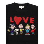 Saint Barth Maglia tinta unita con Stampa Nero per Bambina PRC0001 NERO SAINT BARTH 