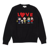 Saint Barth Maglia tinta unita con Stampa Nero per Bambina PRC0001 NERO SAINT BARTH 