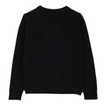 Saint Barth Maglia tinta unita con Stampa Nero per Neonata PRC0001XXN NERO SAINT BARTH 