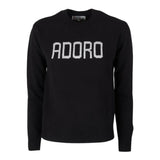 Saint Barth Maglia tinta unita con Stampa Nero per Neonata PRC0001XXN NERO SAINT BARTH 