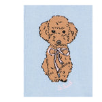 Saint Barth Maglia tinta unita con Stampa Azzurro per Bambina PRC00102215I AZZURRO SAINT BARTH 