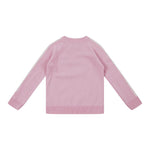 Saint Barth Maglia tinta unita con Stampa Rosa per Bambina PRC0014 ROSA SAINT BARTH 