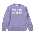 Saint Barth Maglia tinta unita con Stampa Lilla per Bambina PRINCESSDAD LILLA SAINT BARTH 