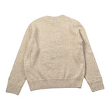 Saint Barth Maglia tinta unita Girocollo con Stampa Sabbia per Bambina PRINCESSDONEGAL SABBIA SAINT BARTH 