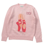 Saint Barth Maglia tinta unita Girocollo con Stampa Rosa per Bambina PRINCESSETOILE ROSA SAINT BARTH 