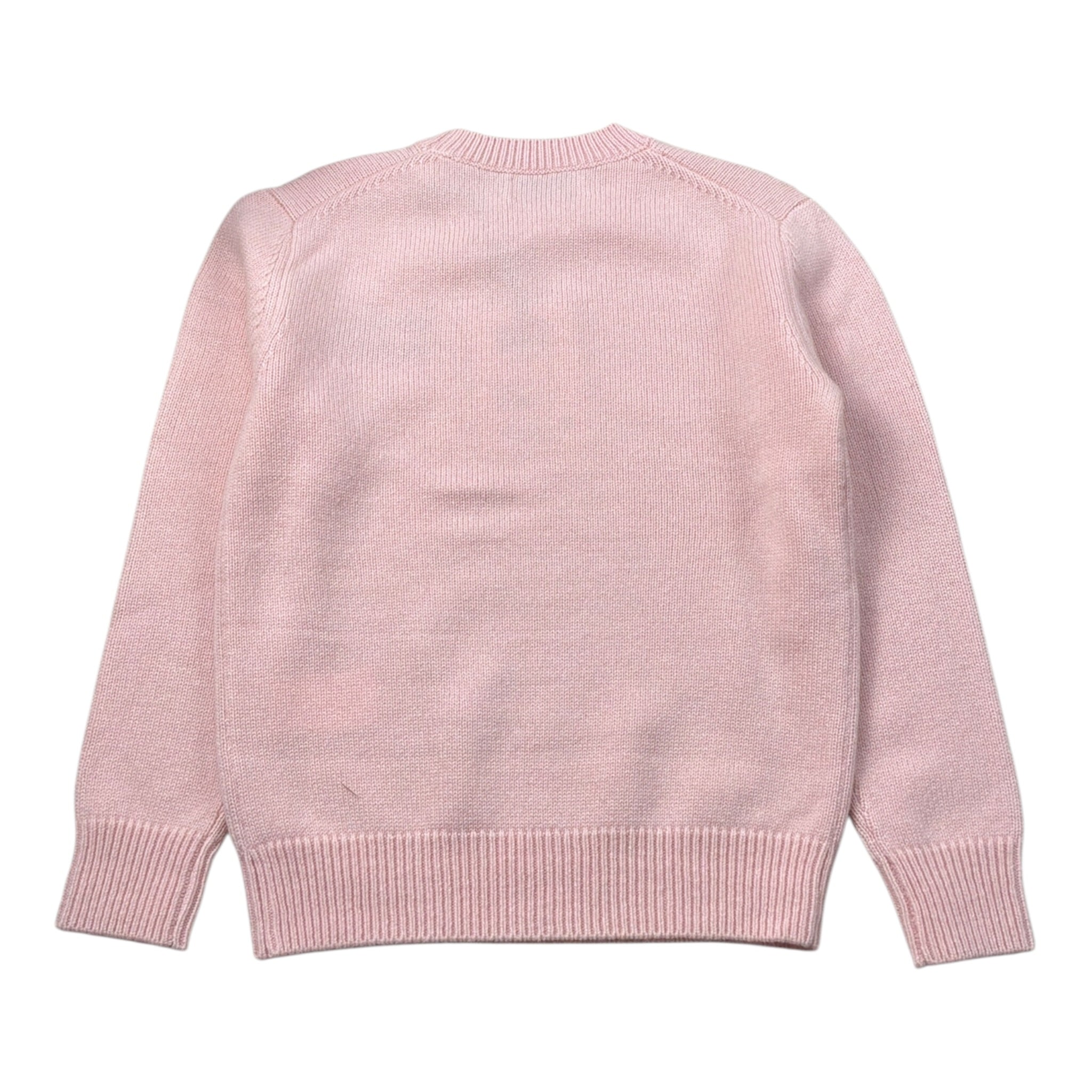 Saint Barth Maglia tinta unita Girocollo con Stampa Rosa per Bambina PRINCESSETOILE ROSA SAINT BARTH 