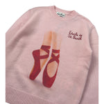 Saint Barth Maglia tinta unita Girocollo con Stampa Rosa per Bambina PRINCESSETOILE ROSA SAINT BARTH 