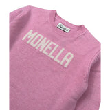Saint Barth Maglia tinta unita con Stampa Rosa per Bambina PRINCESSMONELLA ROSA SAINT BARTH 