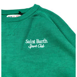 Saint Barth Maglia Girocollo tinta unita con Stampa Verde per Bambino REDMOND VERDE SAINT BARTH 