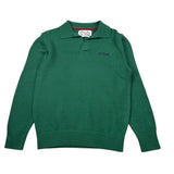 Saint Barth Maglia tinta unita con Colletto E Stampa Verde per Bambino ROMEOCOTTON VERDE SAINT BARTH 