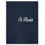 Saint Barth Felpa Chiusa Girocollo tinta unita Blu per Neonato SB61EMBN BLU SAINT BARTH 
