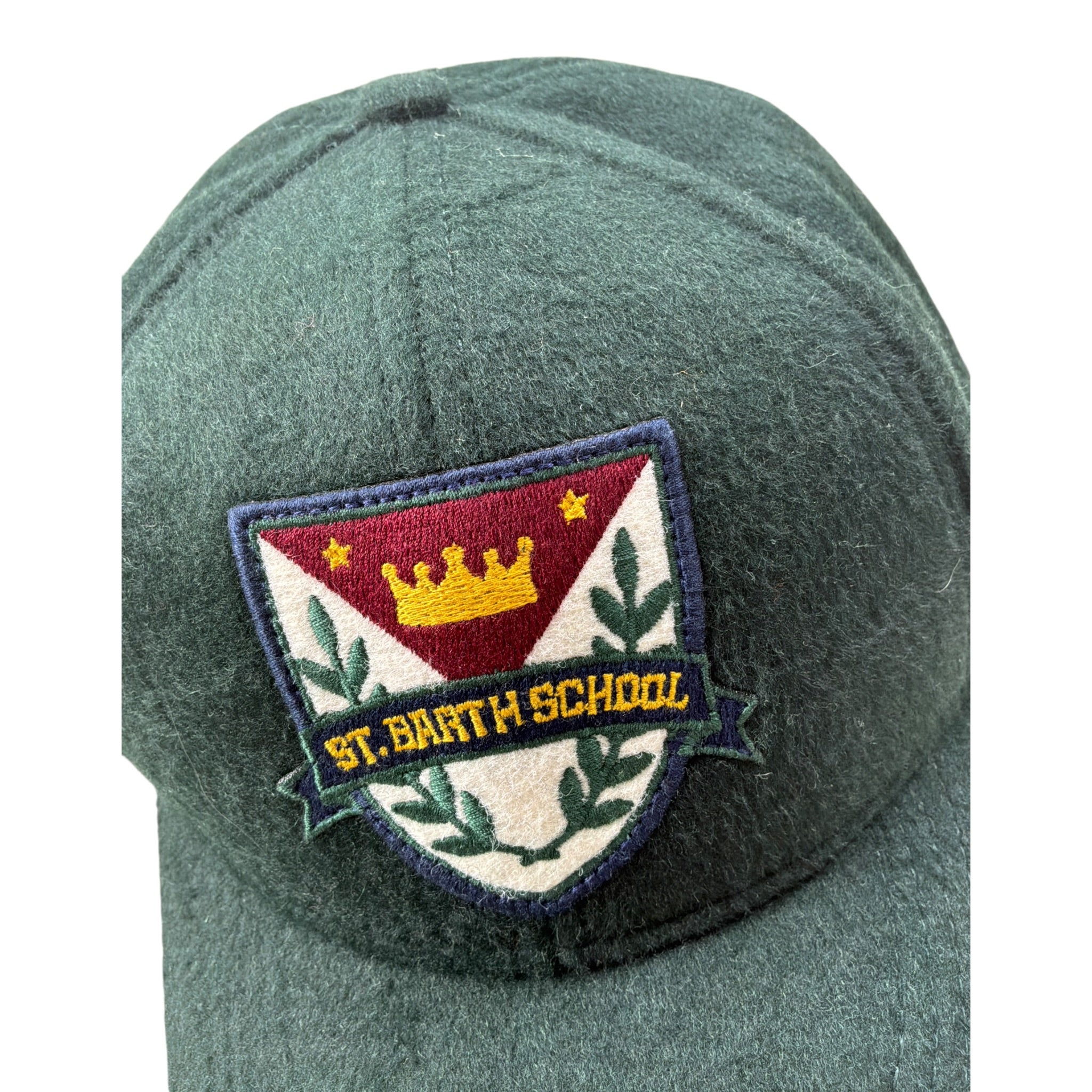 Saint Barth Cappello Modello Berretto tinta unita con Stampa Verde per Bambino SHELDON41 VERDE SAINT BARTH 