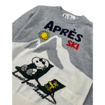 Saint Barth Maglia tinta unita Girocollo con Stampa Grigio per Bambina SNOOPYDOUGLAS GRIGIO SAINT BARTH 