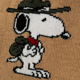 Saint Barth Calzini tinta unita con Stampa Beige per Bambino SOXSNOOPY BEIGE SAINT BARTH 