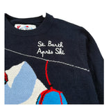 Saint Barth Maglia Girocollo con Ricami Blu per Bambino SPIDERMAN BLU SAINT BARTH 