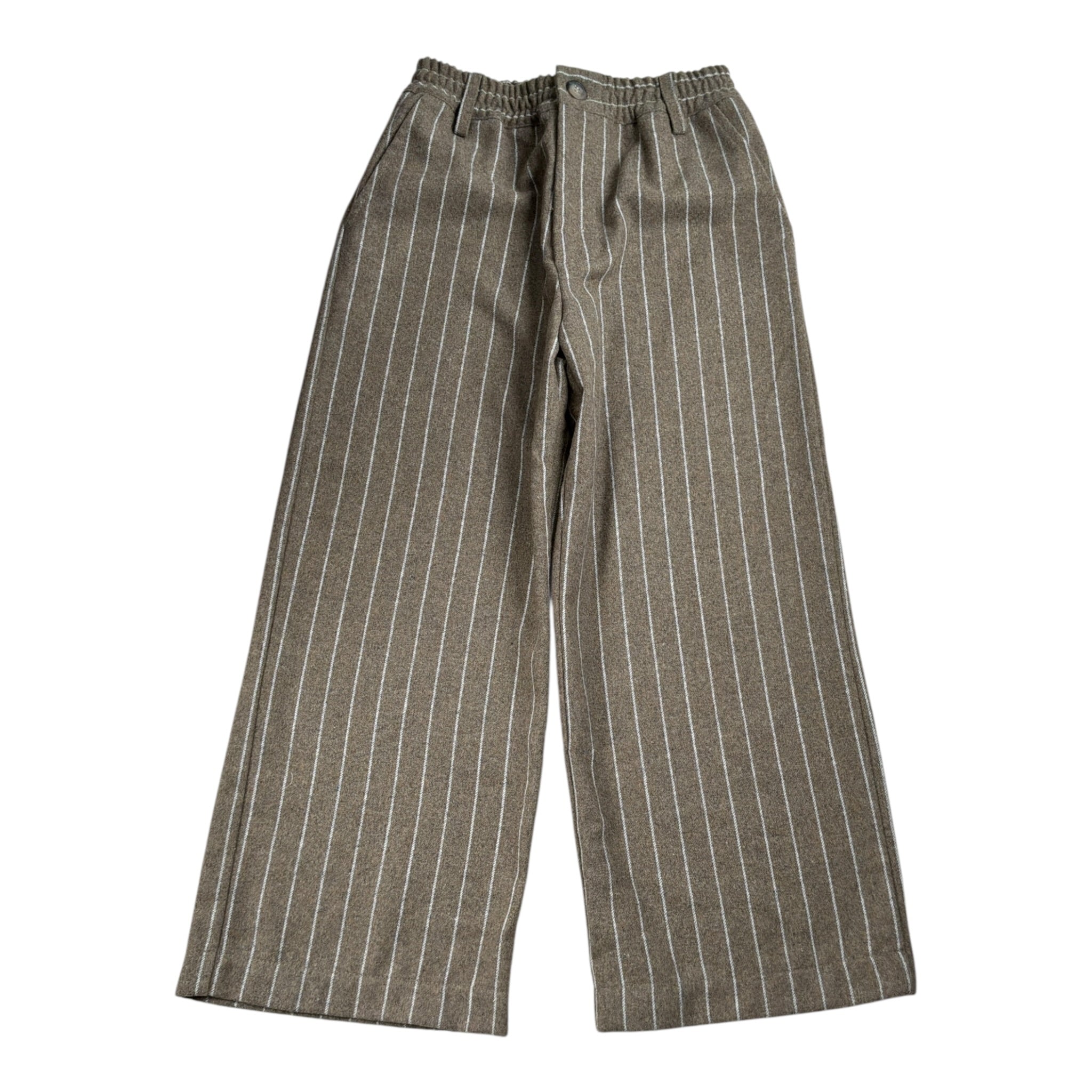 Saint Barth Pantalone Modello A Palazzo tinta unita con Fantasia A Righe Beige per Bambina SVEVA BEIGE SAINT BARTH 