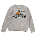 Saint Barth Maglia Girocollo con Stampa Beige per Bambino UBEAR BEIGE SAINT BARTH 
