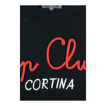 Saint Barth Maglia tinta unita con Stampa Nero per Bambino VACANZEVIP NERO SAINT BARTH 