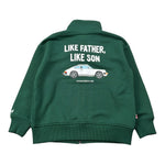 Saint Barth Felpa tinta unita con Zip E Stampa Verde per Bambina WILTONJR VERDE SAINT BARTH 