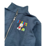 Saint Barth Felpa tinta unita con Zip Blu per Bambino WILTONSNOOPY BLU SAINT BARTH 