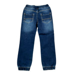 Sarabanda Jeans tinta unita con Elastico In Vita Blu per Bambino 07055 BLU SARABANDA 