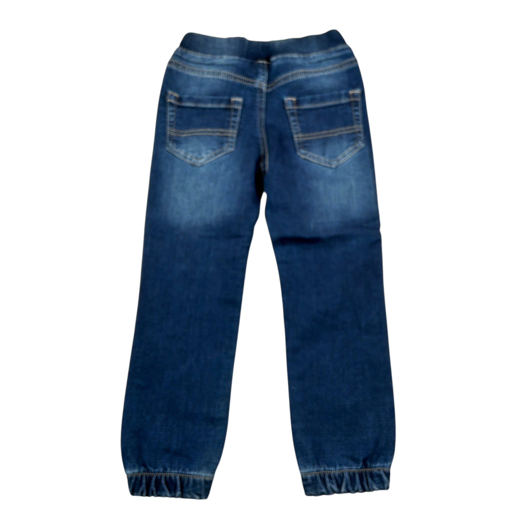 Sarabanda Jeans tinta unita con Elastico In Vita Blu per Bambino 07055 BLU SARABANDA 