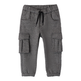 Sarabanda Pantalone tinta unita con Microfantasia Bianco/Nero per Bambino 0A163 BIANCO/NERO SARABANDA 