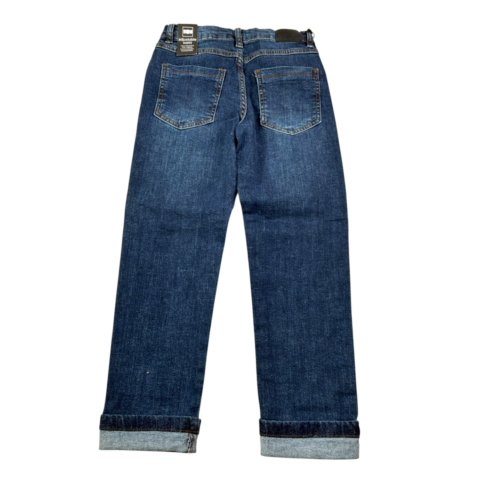 Sarabanda Jeans tinta unita con Girovita Regolabile Blu per Bambino 0A164 BLU SARABANDA 