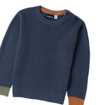 Sarabanda Maglia Girocollo tinta unita Blu per Bambino 0F020 BLU SARABANDA 