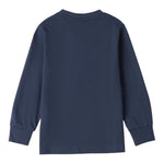Sarabanda Shirt tinta unita con Stampa Blu per Bambino 0F024 BLU SARABANDA 