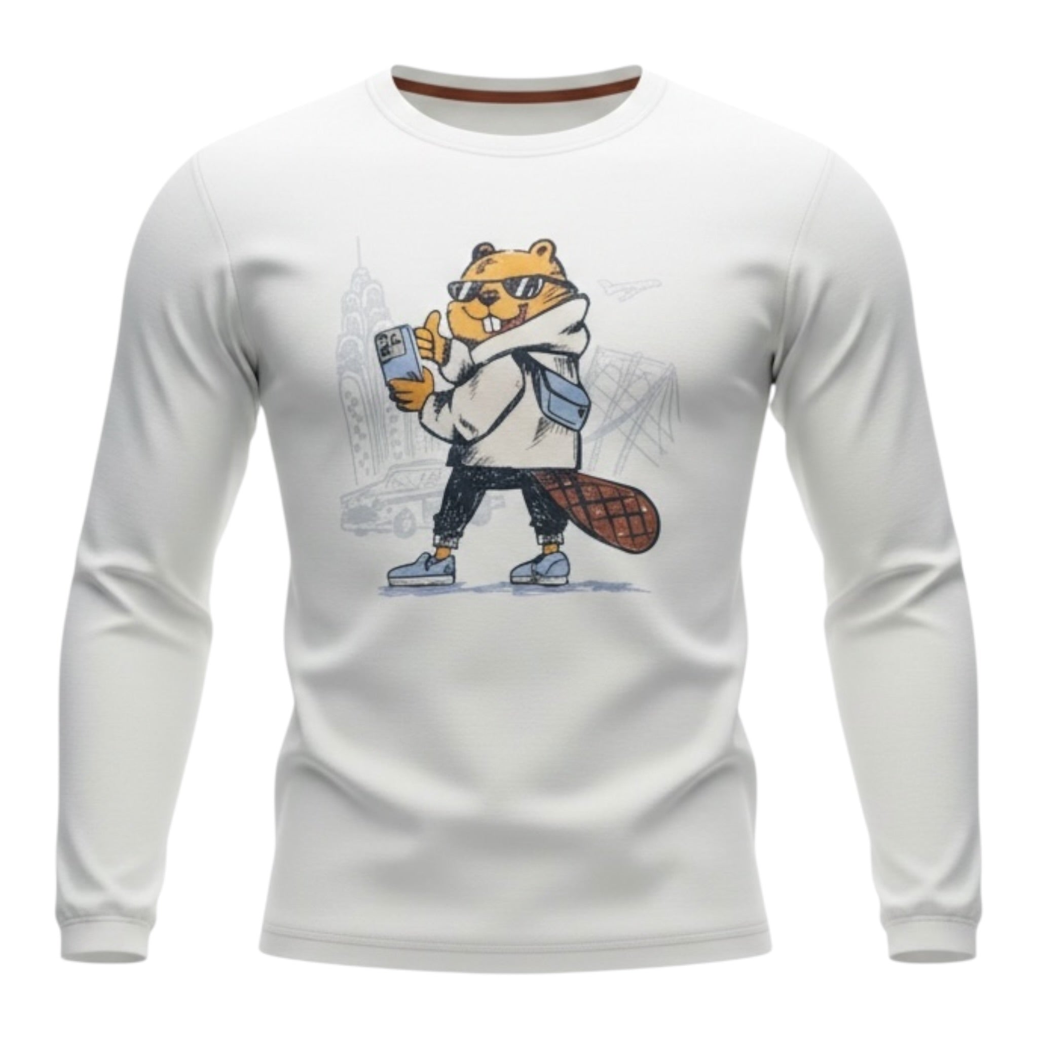 Sarabanda Shirt tinta unita con Stampa Bianco per Bambino 0F143 BIANCO SARABANDA 