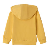 Sarabanda Felpa tinta unita con Cappuccio E Zip Giallo per Bambino 0F151 GIALLO SARABANDA 