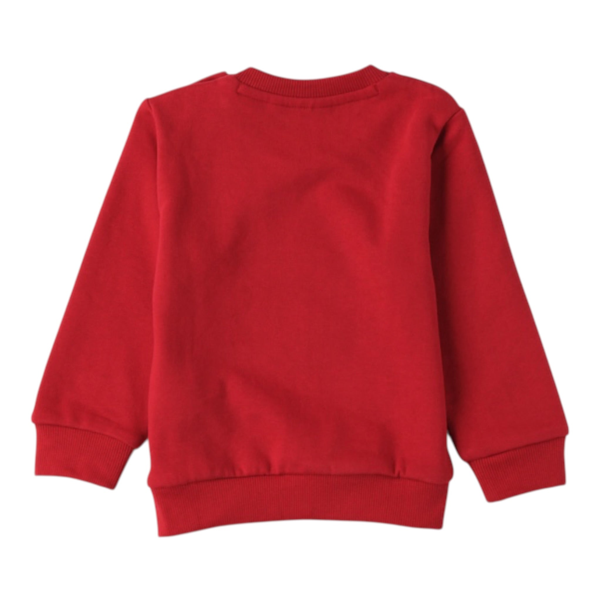 Sarabanda Felpa tinta unita Girocollo con Stampa Rosso per Neonato 0F154 ROSSO SARABANDA 
