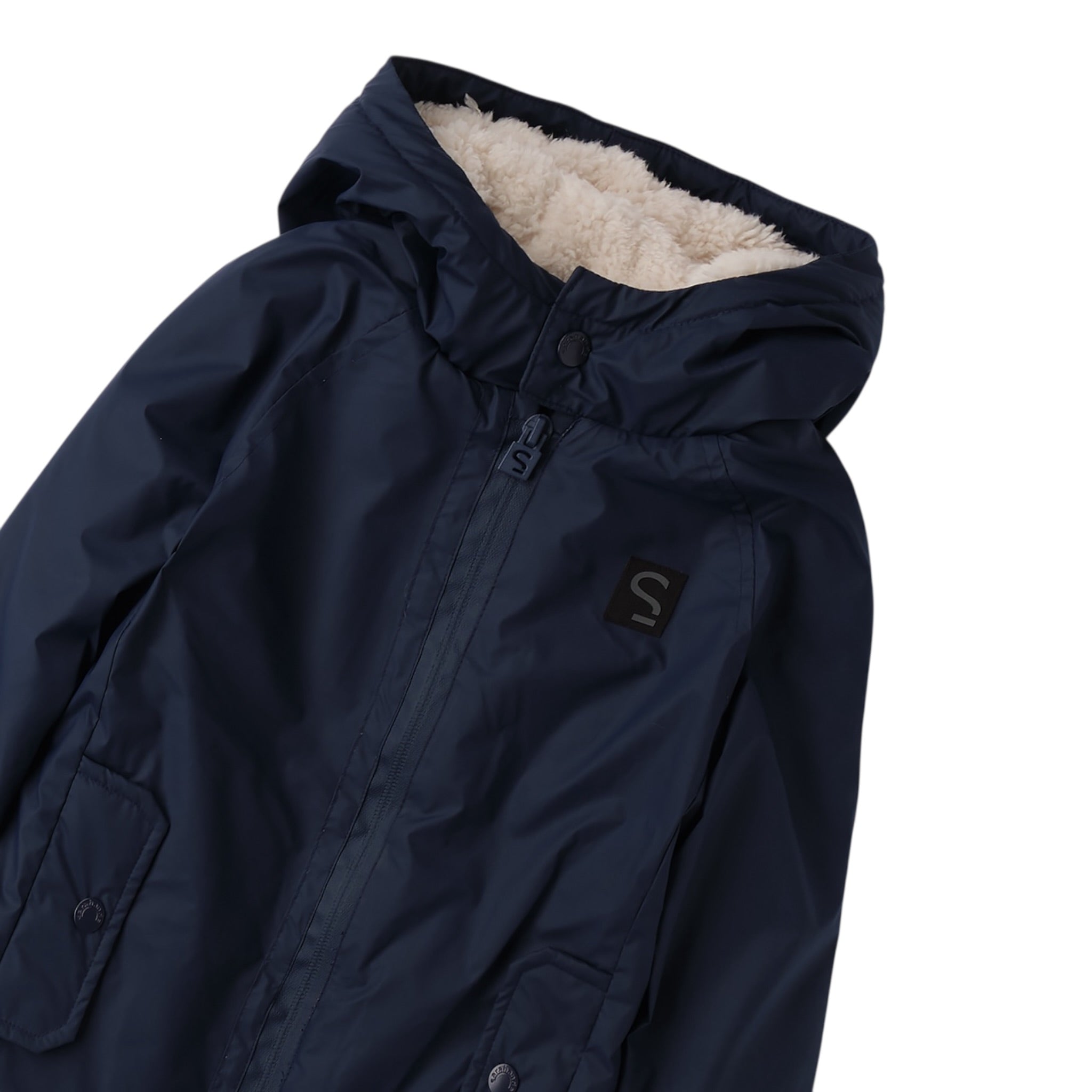 Sarabanda Giubbino tinta unita con Cappuccio Blu per Neonato 0F183N BLU SARABANDA 
