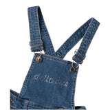 Sarabanda Salopette In Denim tinta unita Blu per Neonata 0F239N BLU SARABANDA 