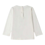 Sarabanda Shirt tinta unita con Stampa Bianco per Bambina 0F306 BIANCO SARABANDA 