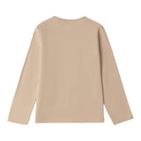 Sarabanda Shirt Girocollo tinta unita con Stampa Beige per Bambina 0F313J BEIGE SARABANDA 