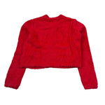 Sarabanda Cardigan tinta unita Rosso per Bambina 0F335 ROSSO SARABANDA 