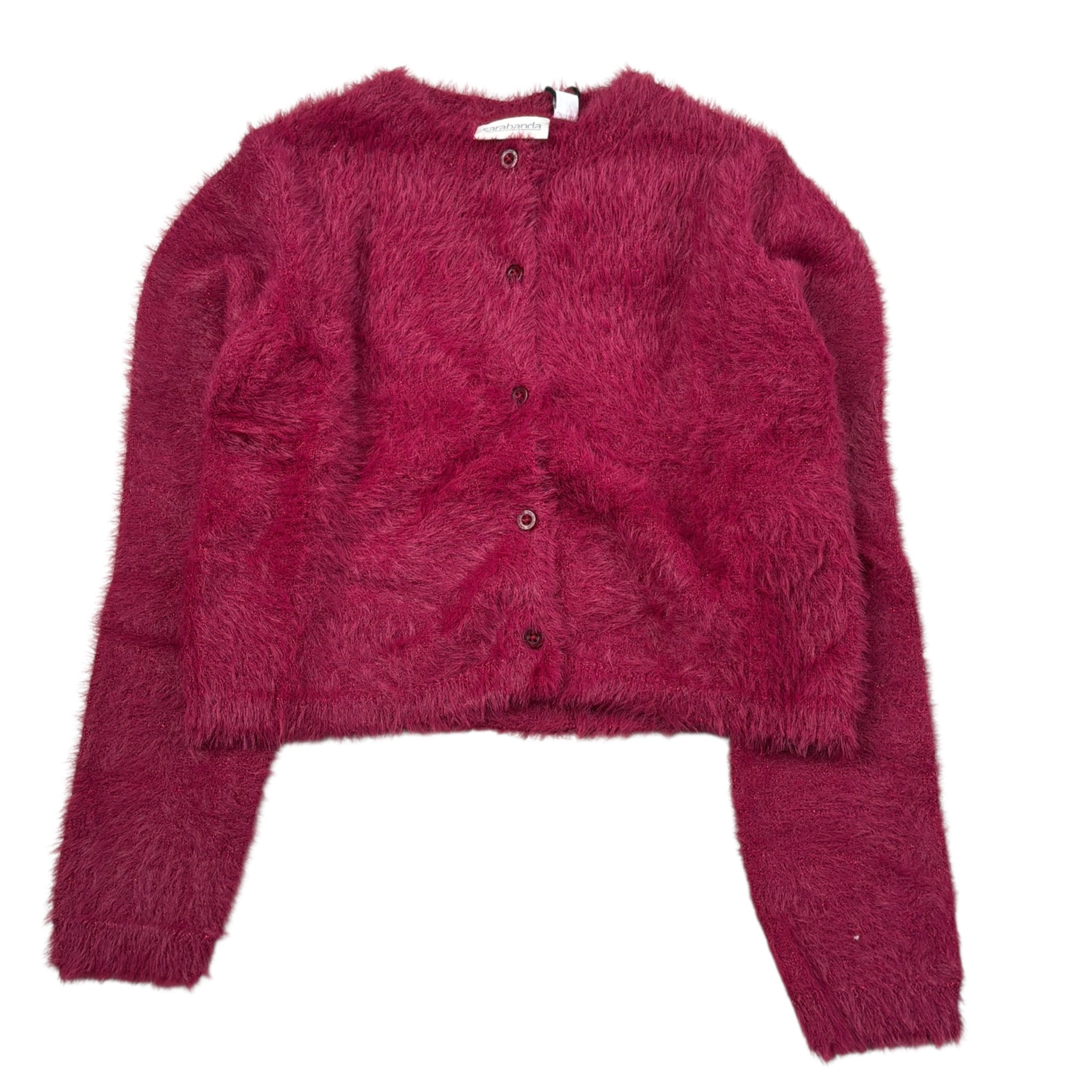 Sarabanda Cardigan tinta unita Viola per Bambina 0F335 VIOLA SARABANDA 