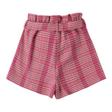 Sarabanda Short Bicolore con Microfantasia Magenta per Bambina 0F360 MAGENTA SARABANDA 