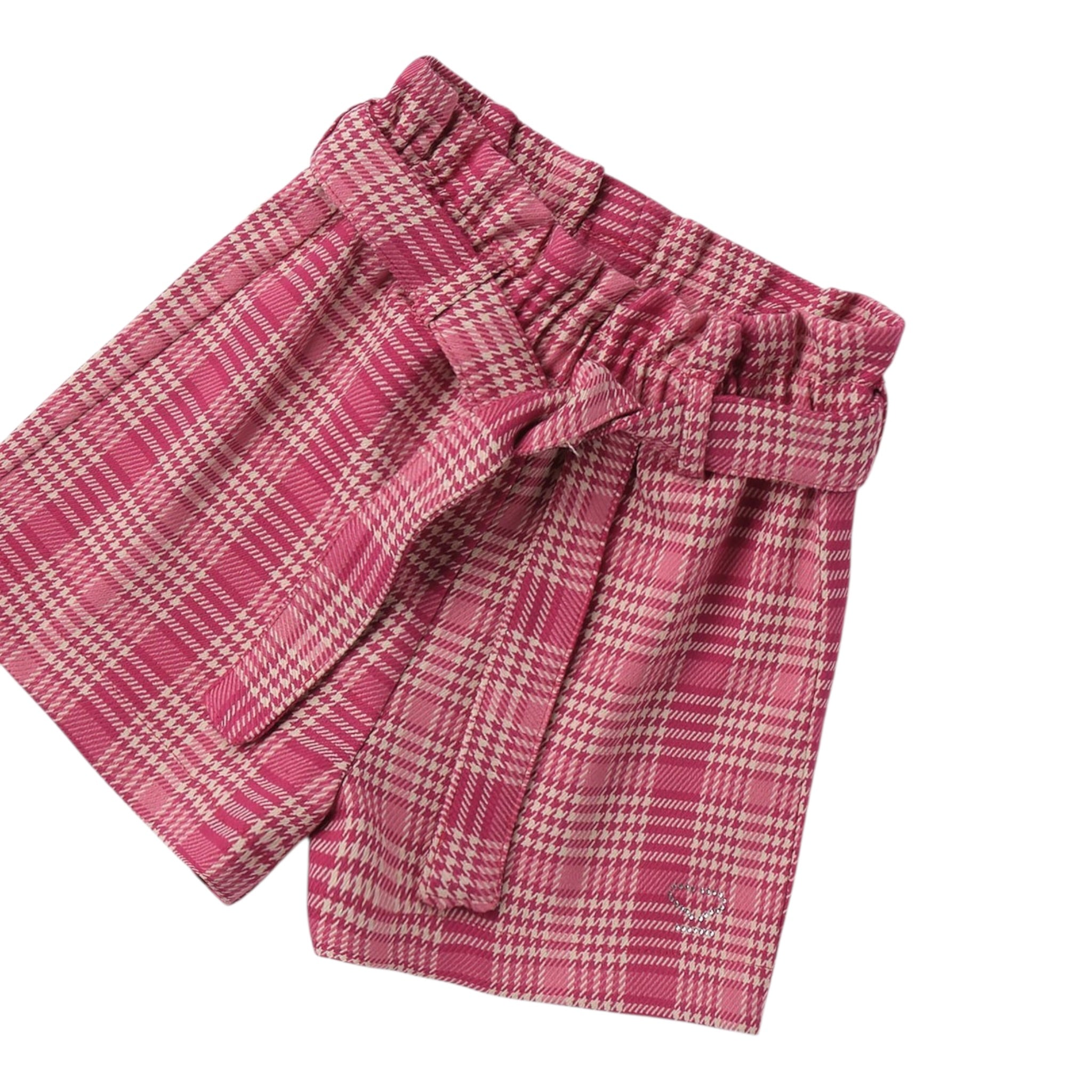 Sarabanda Short Bicolore con Microfantasia Rosa per Neonata 0F360X ROSA SARABANDA 