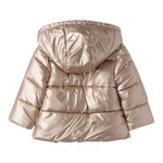 Sarabanda Giubbino tinta unita con Zip E Cappuccio Bronzo per Bambina 0F375 BRONZO SARABANDA 