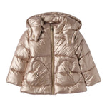 Sarabanda Giubbino tinta unita con Zip E Cappuccio Bronzo per Neonata 0F375N BRONZO SARABANDA 