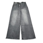 Sarabanda Jeans tinta unita Modello Palazzo Grigio per Bambina 0F465 GRIGIO SARABANDA 